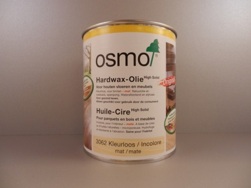 Osmo Hardwax olie Mat 3062, 0,75 Liter